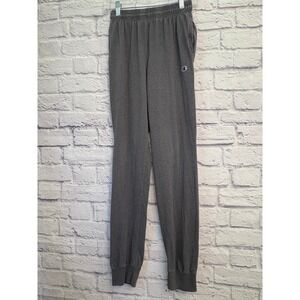 Champion Joggers Sweatpants Lounge Activewear‎ Gray Cuffed Bottoms Small